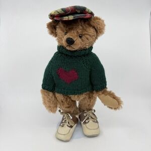Halyard Hall 1994 Mohair Teddy Bear "Buster" 12" Signed Artisan Kelly Dauterman